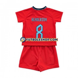 Segunda Equipación del Inglaterra Henderson 8 World Cup 2022 Manga Corta para Niño (Camiseta y pantalón) Segunda Equipación del Inglaterra Henderson 8 World Cup 2022 Manga Corta para Niño (Camiseta y pantalón)