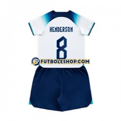 Primera Equipación del Inglaterra Henderson 8 World Cup 2022 Manga Corta para Niño (Camiseta y pantalón)