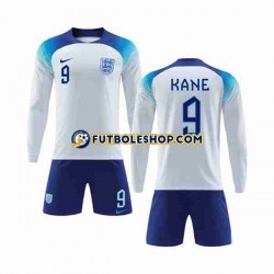 Primera Equipación del Inglaterra Kane 9 World Cup 2022 ML para Niño (Camiseta y pantalón)