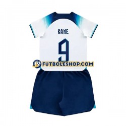 Primera Equipación del Inglaterra Kane 9 World Cup 2022 Manga Corta para Niño (Camiseta y pantalón)
