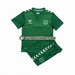 Primera Equipación del Everton Portero 2023-2024 Manga Corta para Niño (Camiseta y pantalón)