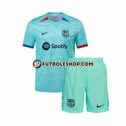 Tercera Equipación del FC Barcelona 2023-2024 Manga Corta para Niño (Camiseta y pantalón)