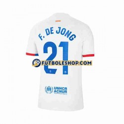 Segunda Equipación del FC Barcelona Frenkie de Jong 21 2023-2024 Manga Corta para Hombre