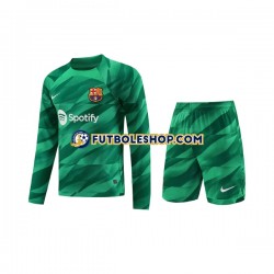 Primera Equipación del FC Barcelona Portero 2023-2024 ML para Niño (Camiseta y pantalón)