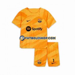 Cuarta Equipación del FC Barcelona Portero Ter Stegen 1 2023-2024 Manga Corta para Niño (Camiseta y pantalón)