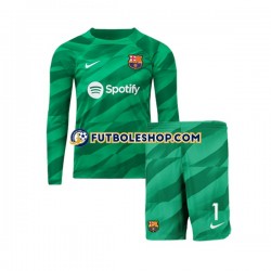 Primera Equipación del FC Barcelona Portero Ter Stegen 1 2023-2024 ML para Niño (Camiseta y pantalón)