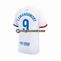 Segunda Equipación del FC Barcelona LEWANDOWSKI 9 2023-2024 Manga Corta para Hombre