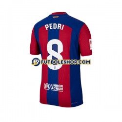 Primera Equipación del FC Barcelona Pedri 8 2023-2024 Manga Corta para Hombre