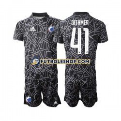 Primera Equipación del FC Copenhagen Portero Andreas Dithmer 41 2022-2023 Manga Corta para Niño (Camiseta y pantalón)