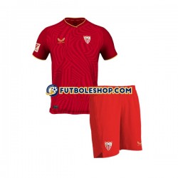Segunda Equipación del Sevilla FC 2023-2024 Manga Corta para Niño (Camiseta y pantalón)