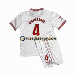Primera Equipación del Sevilla FC Sergio Ramos 4 2023-2024 Manga Corta para Niño (Camiseta y pantalón)