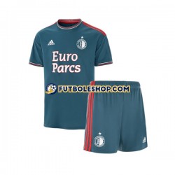 Segunda Equipación del Feyenoord Rotterdam 2022-2023 Manga Corta para Niño (Camiseta y pantalón)