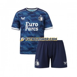 Segunda Equipación del Feyenoord Rotterdam 2023-2024 Manga Corta para Niño (Camiseta y pantalón)