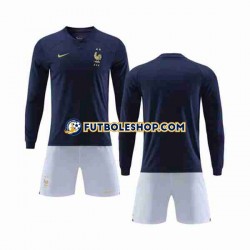 Primera Equipación del Francia World Cup 2022 ML para Niño (Camiseta y pantalón)