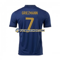Primera Equipación del Francia Griezmann 7 World Cup 2022 Manga Corta para Hombre