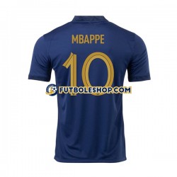Primera Equipación del Francia Mbappe 10 World Cup 2022 Manga Corta para Hombre