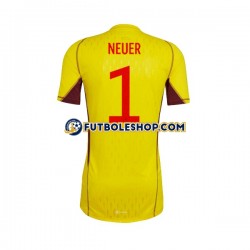 Segunda Equipación del Alemania Portero Manuel Neuer 1 World Cup 2022 Manga Corta para Hombre