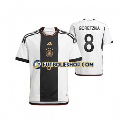 Primera Equipación del Alemania Leon Goretzka 8 World Cup 2022 Manga Corta para Hombre