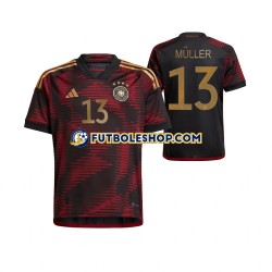 Segunda Equipación del Alemania Thomas Muller 13 World Cup 2022 Manga Corta para Hombre