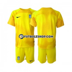 Primera Equipación del Grecia Portero 2023 Manga Corta para Niño (Camiseta y pantalón)