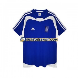 Segunda Equipación del Grecia Retro 2004 Manga Corta para Hombre