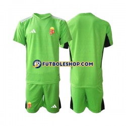 Primera Equipación del Hungría Portero 2022 Manga Corta para Niño (Camiseta y pantalón)