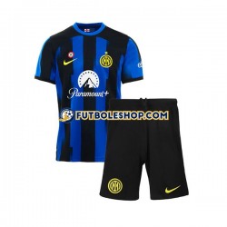 Primera Equipación del Inter Milan 2023-2024 Manga Corta para Niño (Camiseta y pantalón)