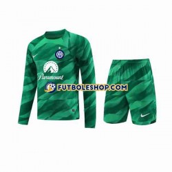 Segunda Equipación del Inter Milan Portero 2023-2024 ML para Niño (Camiseta y pantalón)