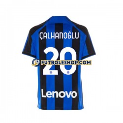 Primera Equipación del Inter Milan Hakan Calhanoglu 20 2022-2023 Manga Corta para Hombre