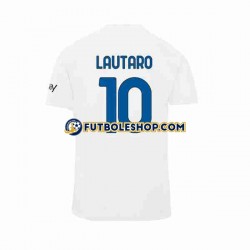 Segunda Equipación del Inter Milan Lautaro Martinez 10 2023-2024 Manga Corta para Hombre