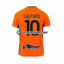 Tercera Equipación del Inter Milan Lautaro Martinez 10 2023-2024 Manga Corta para Hombre
