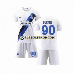 Segunda Equipación del Inter Milan Lukaku 90 2023-2024 Manga Corta para Niño (Camiseta y pantalón) Segunda Equipación del Inter Milan Lukaku 90 2023-2024 Manga Corta para Niño (Camiseta y pantalón)