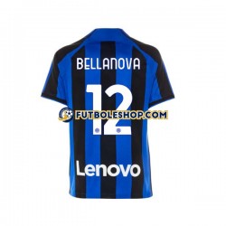 Primera Equipación del Inter Milan Raoul Bellanova 12 2022-2023 Manga Corta para Hombre