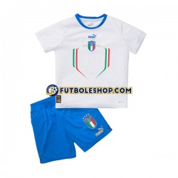 Segunda Equipación del Italia 2022-2023 Manga Corta para Niño (Camiseta y pantalón)