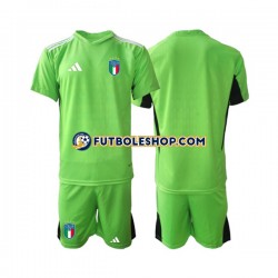 Primera Equipación del Italia Portero 2023 Manga Corta para Niño (Camiseta y pantalón)