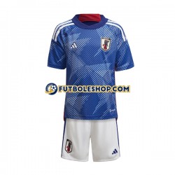 Primera Equipación del Japón World Cup 2022 Manga Corta para Niño (Camiseta y pantalón)