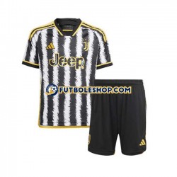 Primera Equipación del Juventus 2023-2024 Manga Corta para Niño (Camiseta y pantalón)
