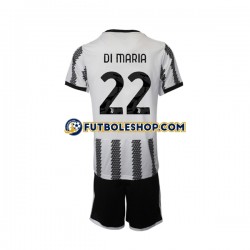 Primera Equipación del Juventus Di Maria 22 2022-2023 Manga Corta para Niño (Camiseta y pantalón)