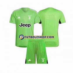 Tercera Equipación del Juventus Portero 2023-2024 Manga Corta para Niño (Camiseta y pantalón)