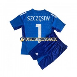Primera Equipación del Juventus Portero Wojciech Szczesny 1 2023-2024 Manga Corta para Niño (Camiseta y pantalón)