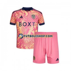 Tercera Equipación del Leeds United 2023-2024 Manga Corta para Niño (Camiseta y pantalón)