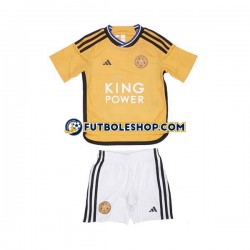 Tercera Equipación del Leicester City 2023-2024 Manga Corta para Niño (Camiseta y pantalón)