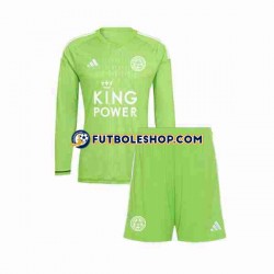 Segunda Equipación del Leicester City Portero 2023-2024 ML para Niño (Camiseta y pantalón)