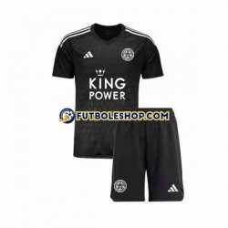 Tercera Equipación del Leicester City Portero 2023-2024 Manga Corta para Niño (Camiseta y pantalón)
