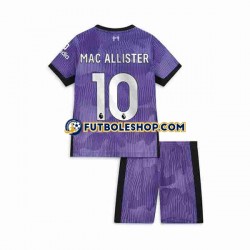 Tercera Equipación del Liverpool Alexis Mac Allister 10 2023-2024 Manga Corta para Niño (Camiseta y pantalón)