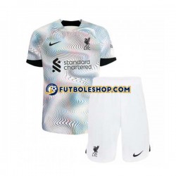 Segunda Equipación del Liverpool 2022-2023 Manga Corta para Niño (Camiseta y pantalón)