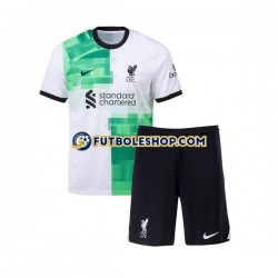 Segunda Equipación del Liverpool 2023-2024 Manga Corta para Niño (Camiseta y pantalón)