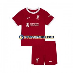 Primera Equipación del Liverpool 2023-2024 Manga Corta para Niño (Camiseta y pantalón)