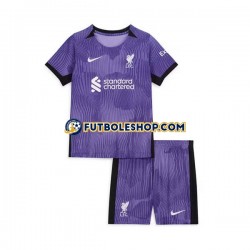 Tercera Equipación del Liverpool 2023-2024 Manga Corta para Niño (Camiseta y pantalón)