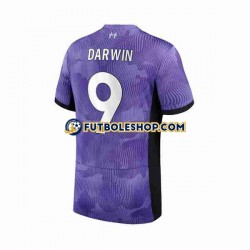Tercera Equipación del Liverpool Darwin Nunez 9 2023-2024 Manga Corta para Hombre